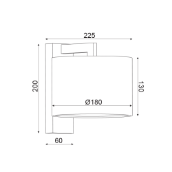 Аплик CIRCE бял с бяла основа
